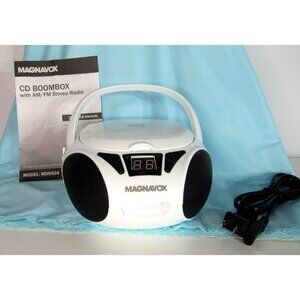 Magnavox MD6924 Portable Top Loading CD Boombox AM/FM Stereo Radio New Open Box